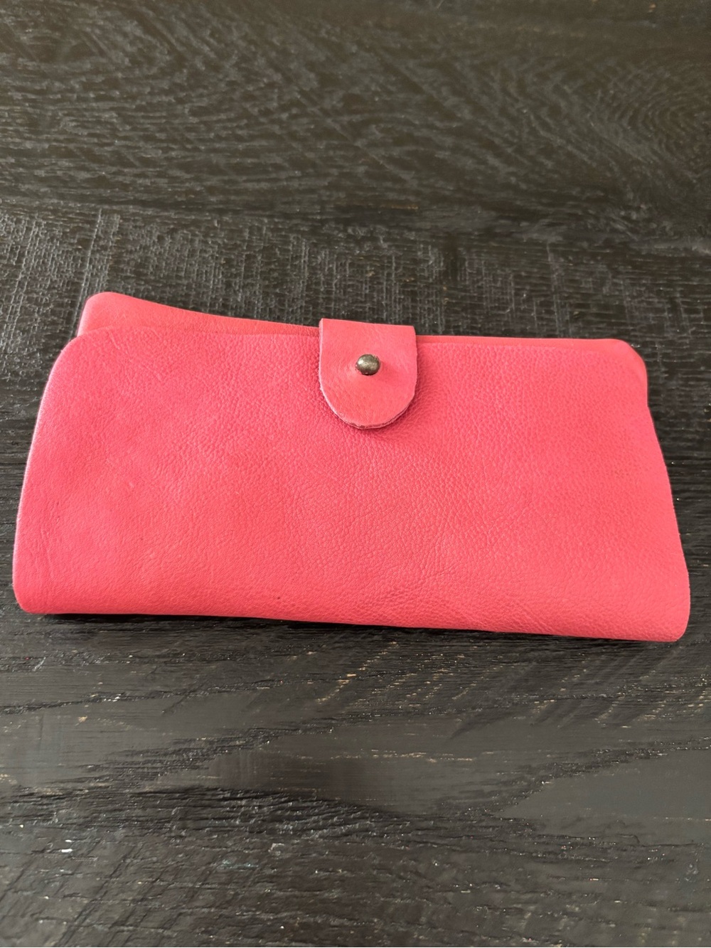 Free People Pink Leather Snap Wallet